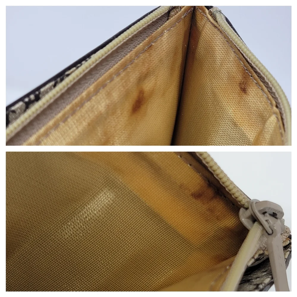 Vintage Yves Saint Laurent Chevron Quilted Leather Cutch Bag - Picture 9 of 10